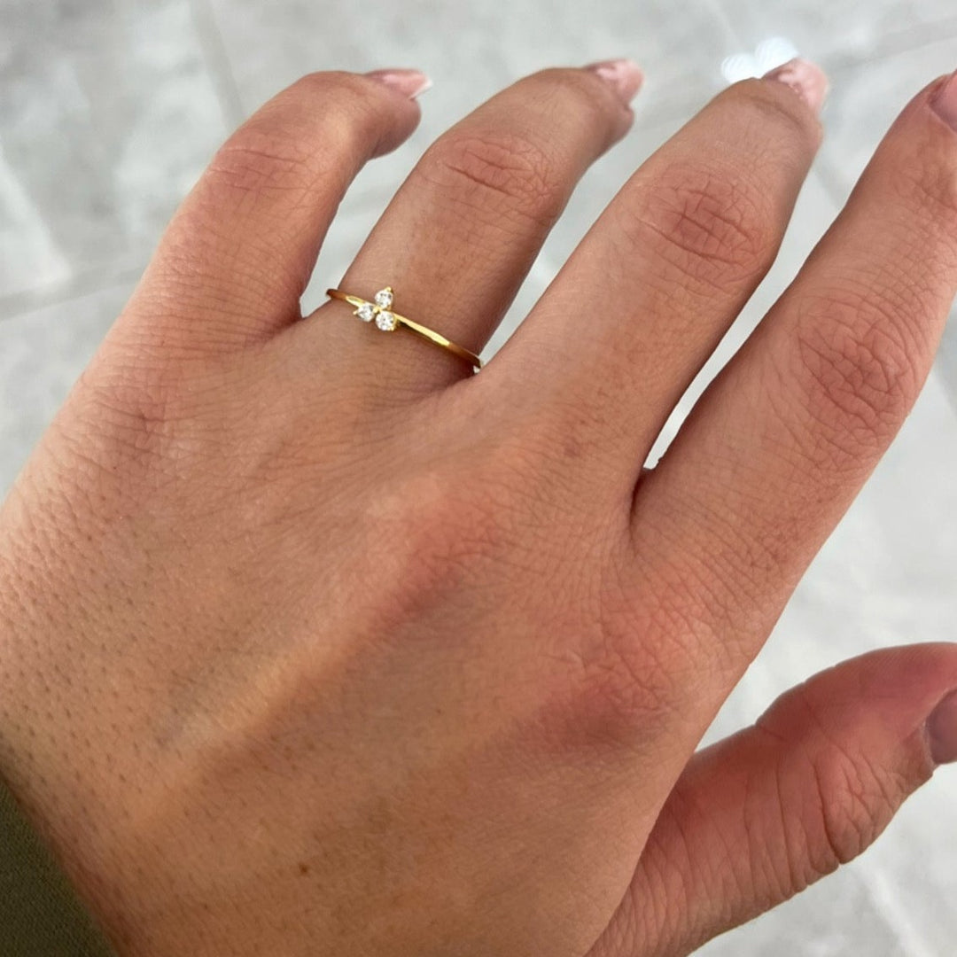 Dreimasterblume Goldring