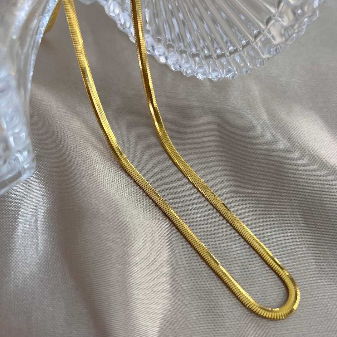 Fischgräten Goldkette