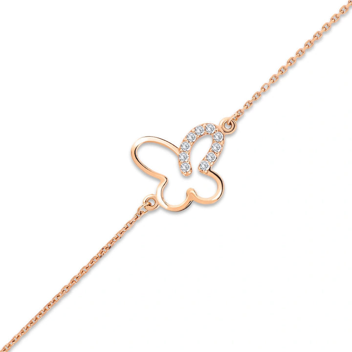 Schmetterling Diamant Armband 0.07 ct