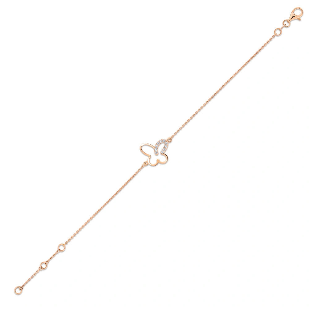 Schmetterling Diamant Armband 0.07 ct