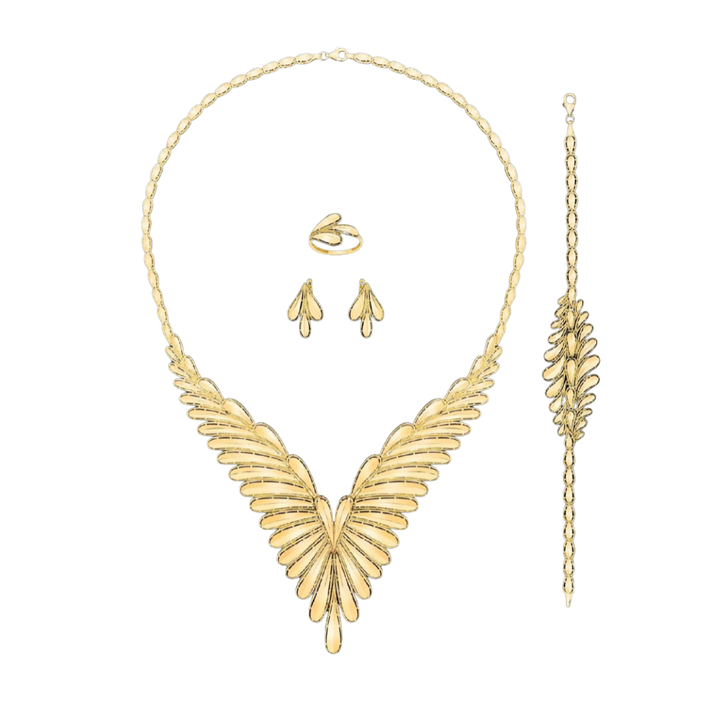 ENGELSFLÜGEL GOLDSCHMUCK-SET