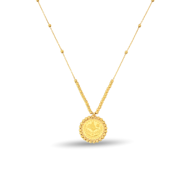 RESAT DORIKA MIT VIERTELGOLDMÜNZE (CEYREK) GOLDKETTE