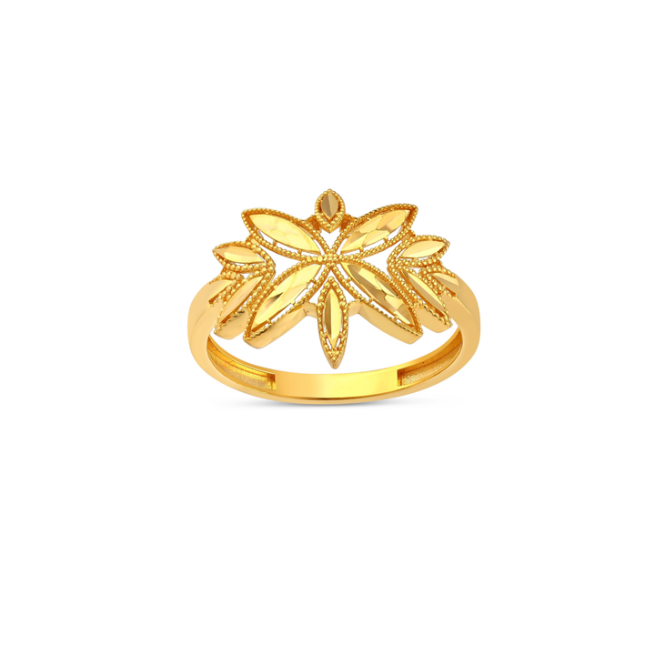 FILIGRANES BLATTMOTIV GOLDRING
