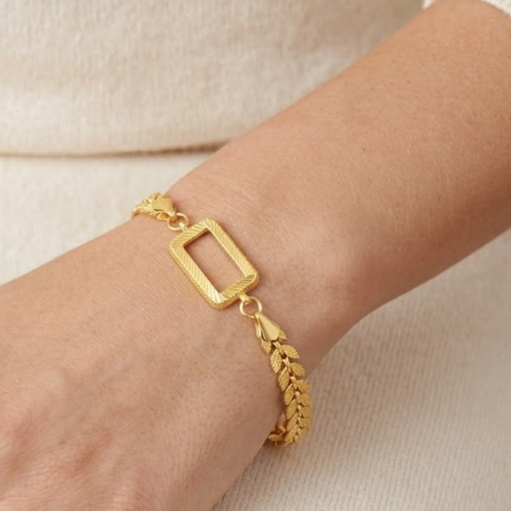 GRAM ALTIN CERCEVELI BASAK MODEL GOLD ARMBAND