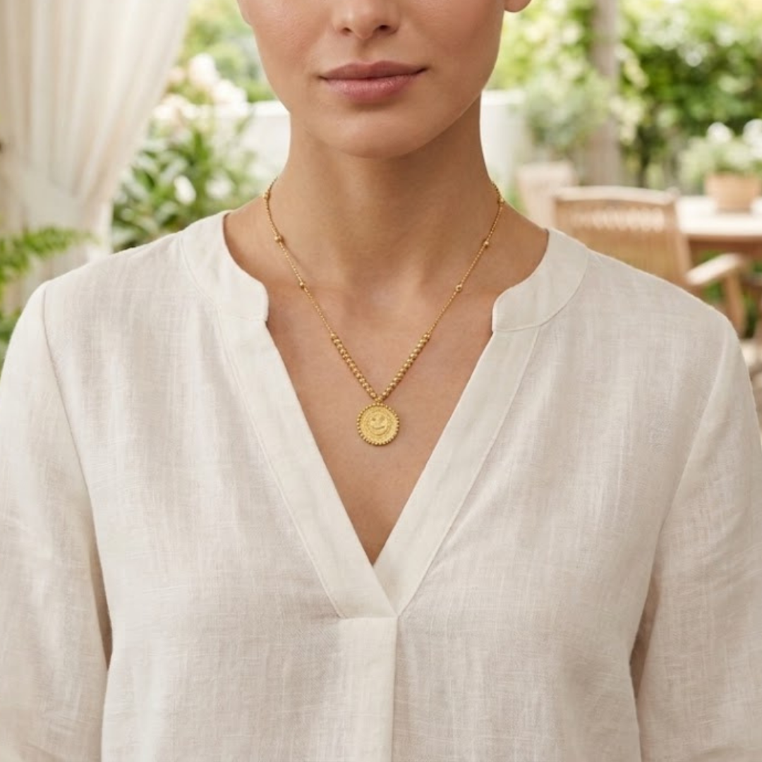 RESAT DORIKA MIT VIERTELGOLDMÜNZE (CEYREK) GOLDKETTE