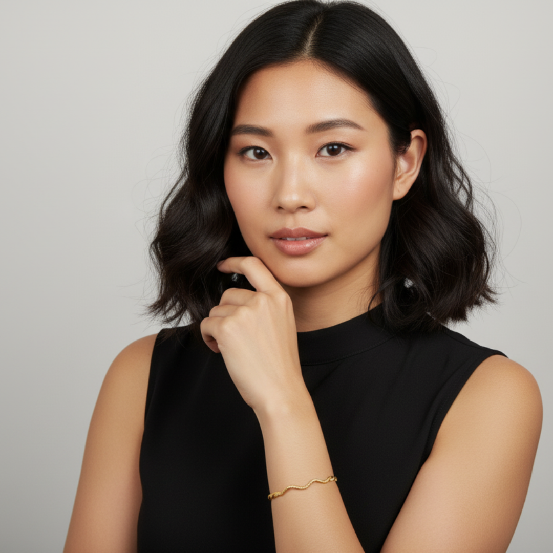 Ajda Zigzag Goldarmreif