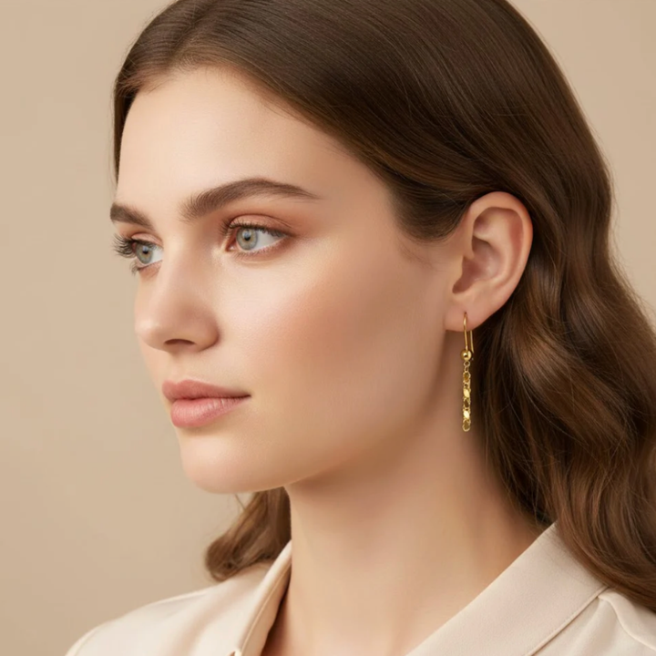 Pul Halat Goldohrringe