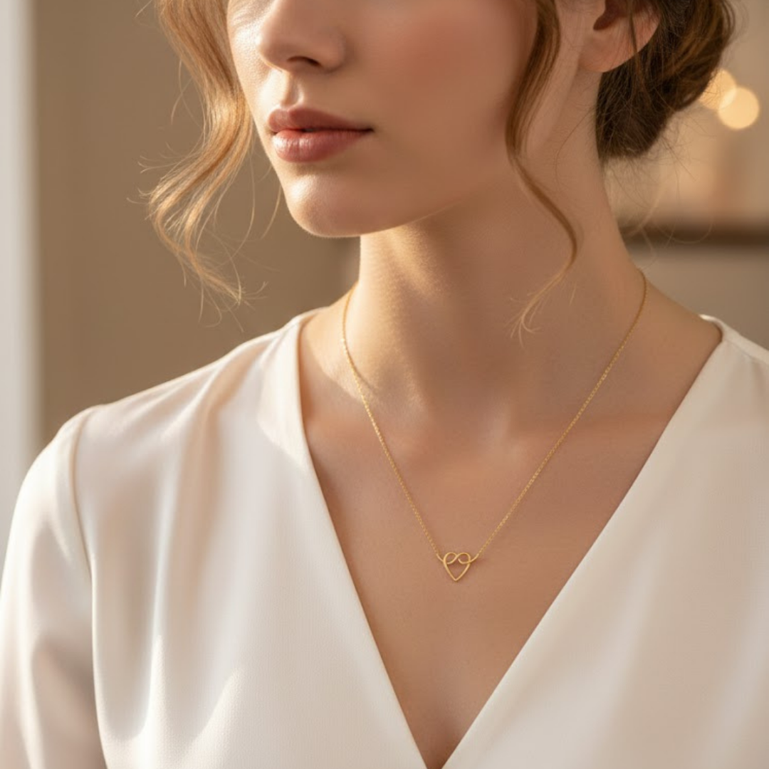 GOLDENES HERZ COLLIER