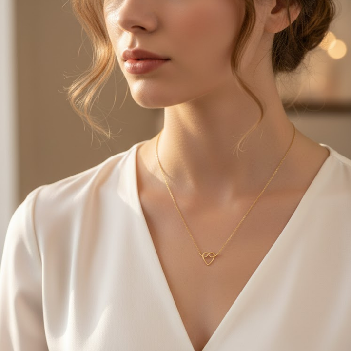 GOLDENES HERZ COLLIER