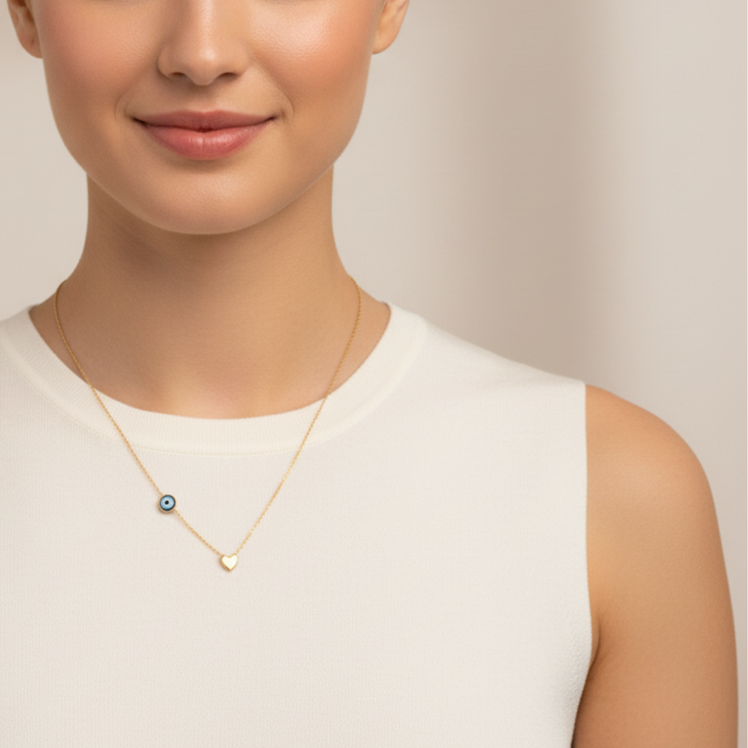 GLÜCKSHERZ GOLDKETTE