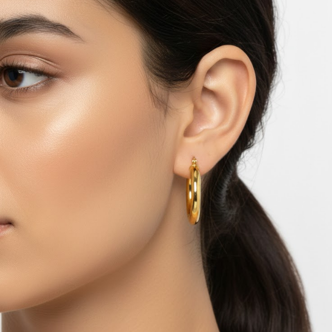 Filigrane Goldohrringe