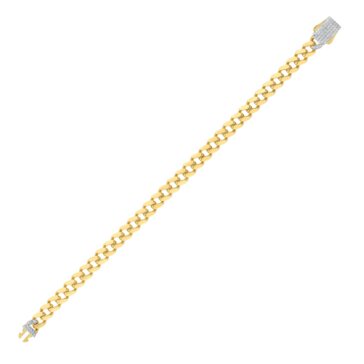 ZIRKONIA VERSCHLUSS PANZER GOLDARMBAND