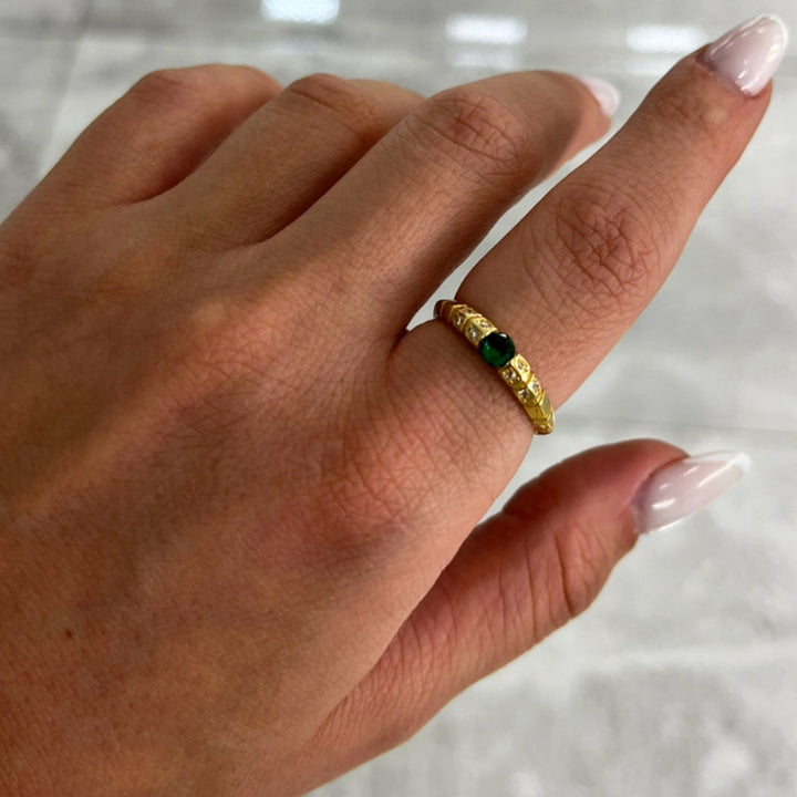 Shine Green Goldring