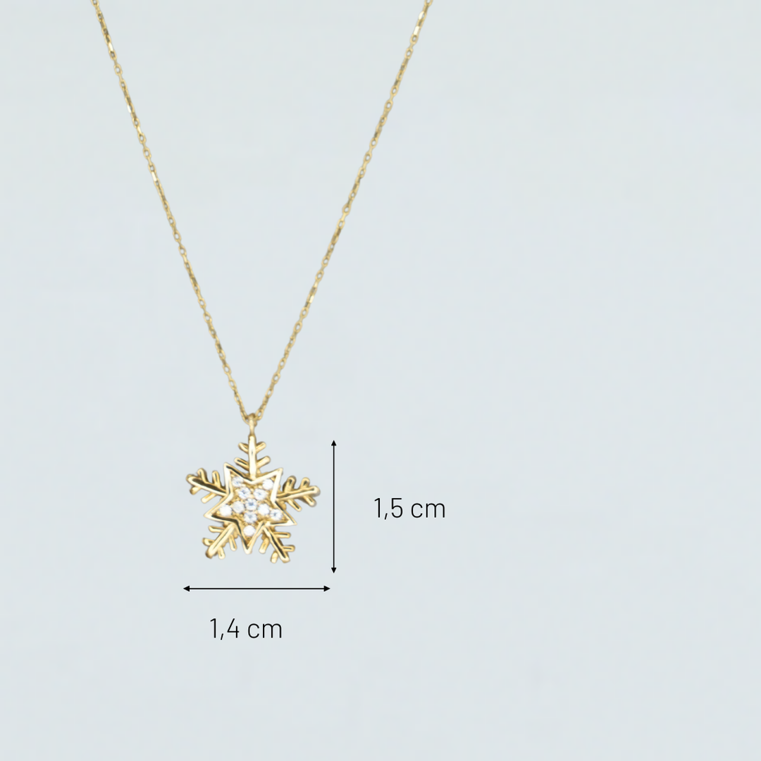 Schneeflocke Goldkette