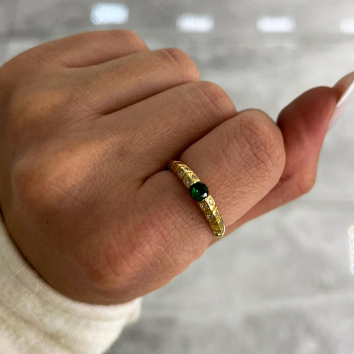 Shine Green Goldring