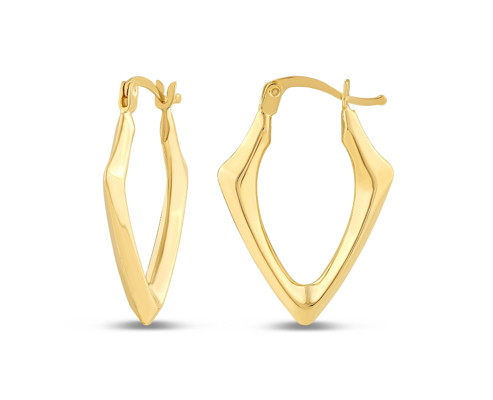 MARQUISE FORM GOLD CREOLEN