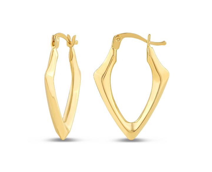 MARQUISE FORM GOLD CREOLEN