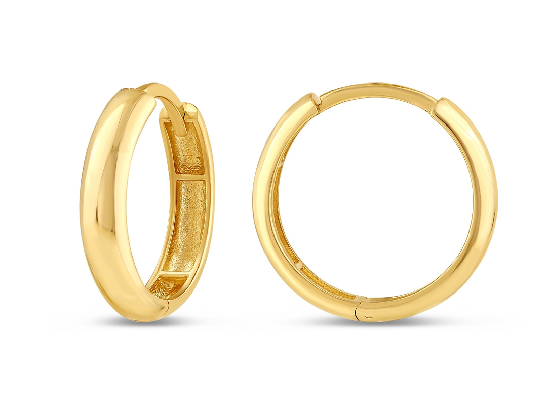 BREITE GLATTE GOLD CREOLEN