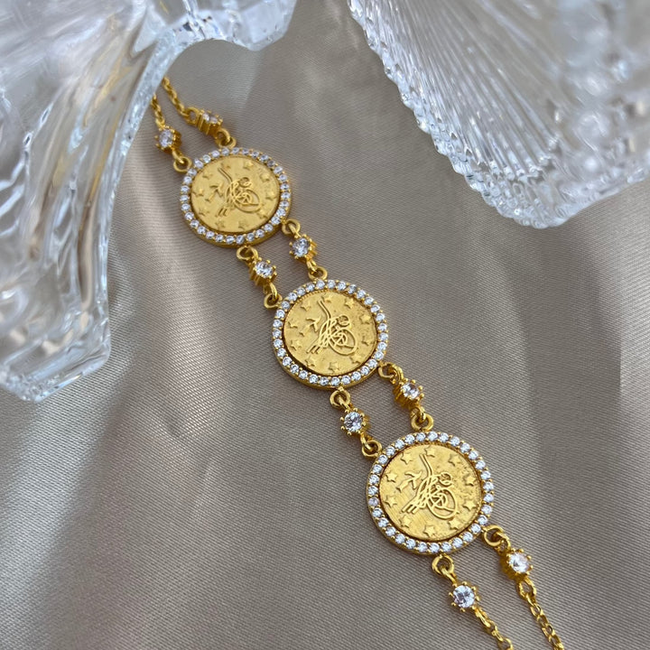 Reşat x Zirkonia Goldarmband
