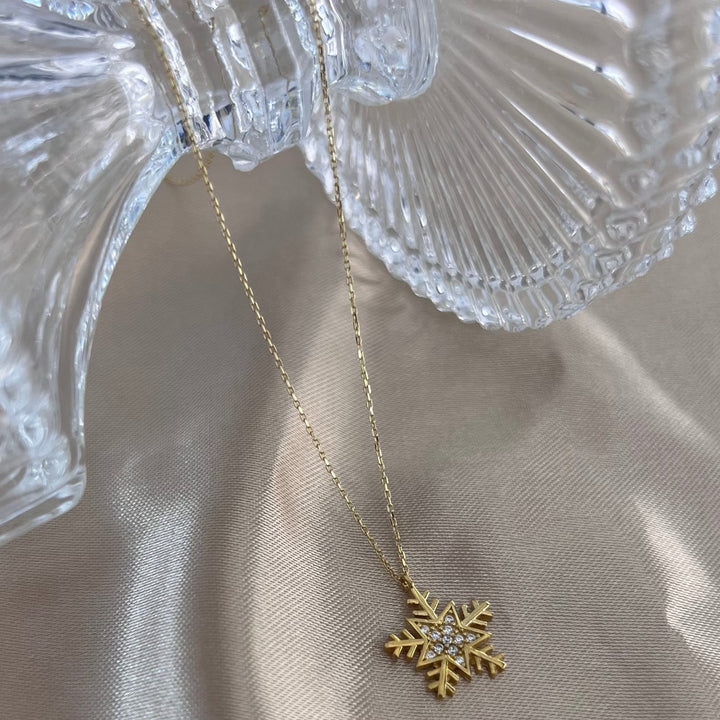 Schneeflocke Goldkette