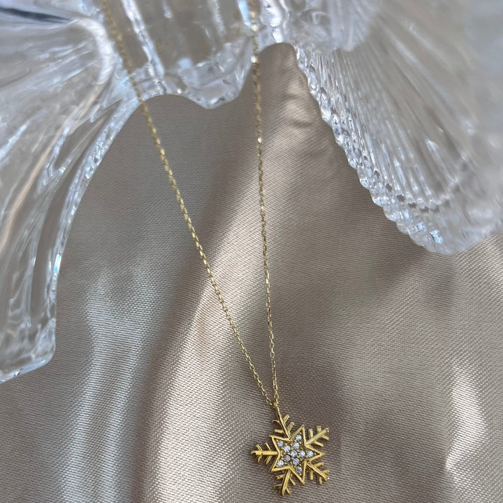 Schneeflocke Goldkette