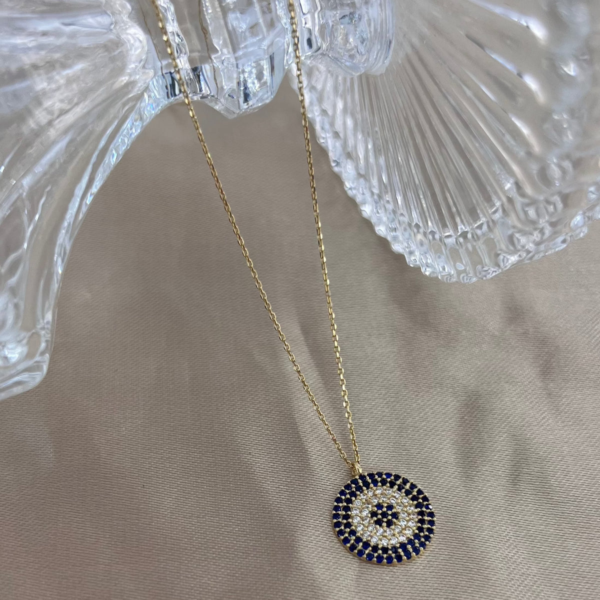 Blaues Auge Goldkette