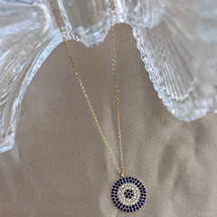 Blaues Auge Goldkette