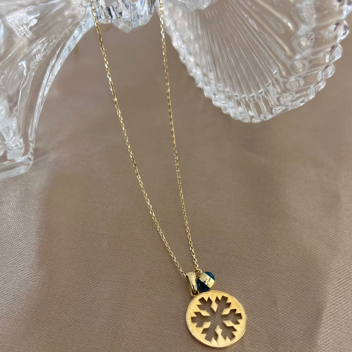Schneeflocke Goldkette