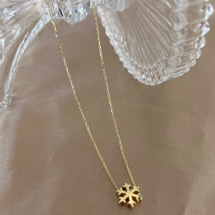 Schneeflocke Goldkette