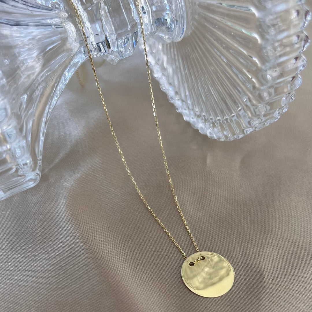 Kleine Plättchengoldkette