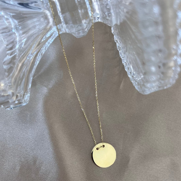Kleine Plättchengoldkette