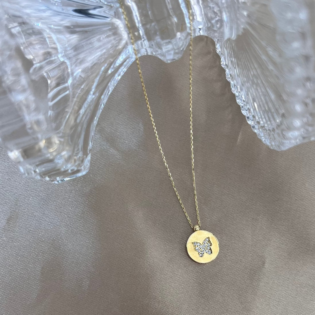 Schmetterling Goldkette