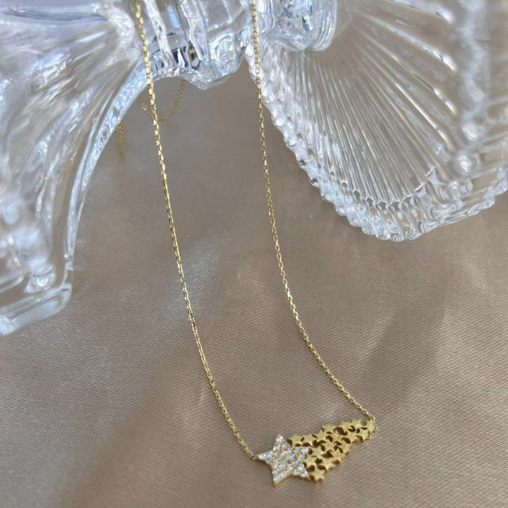 Sternschnuppe Goldkette