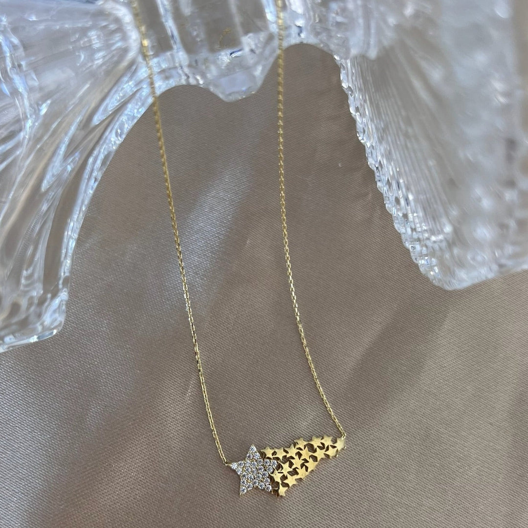 Sternschnuppe Goldkette