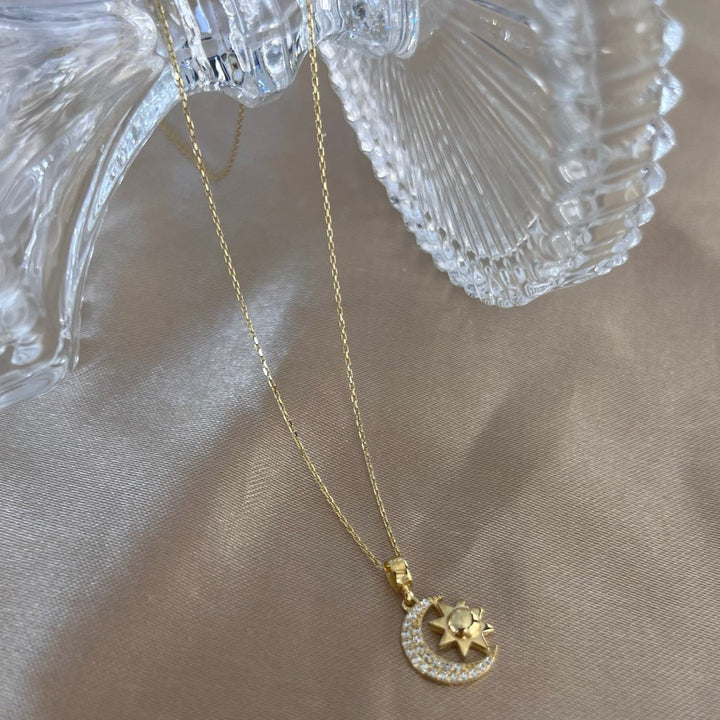 Mond-Stern Goldkette