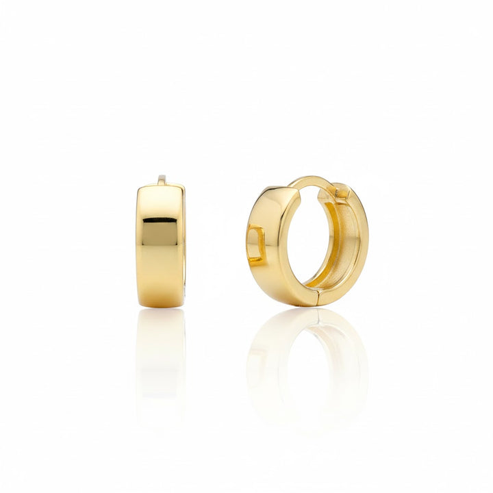 Schlichte Goldcreolen