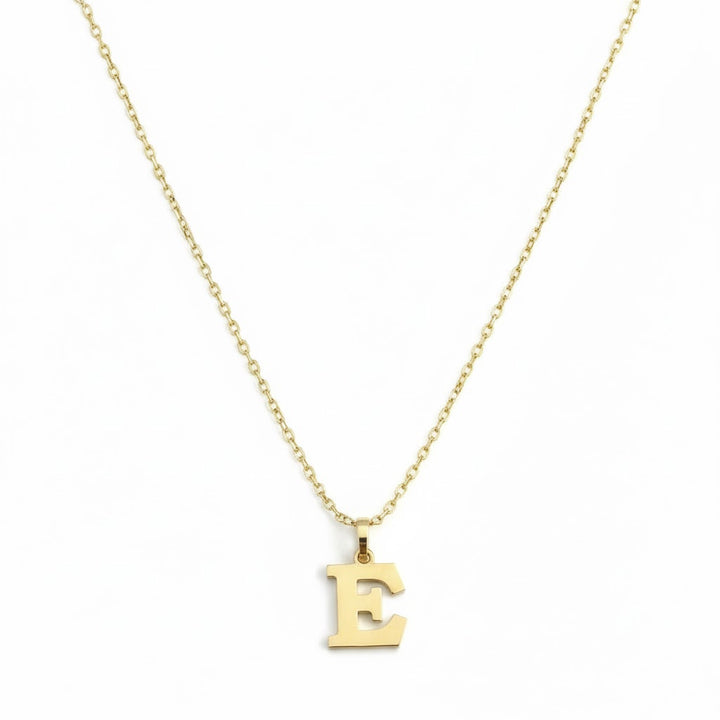 E Buchstabengoldkette