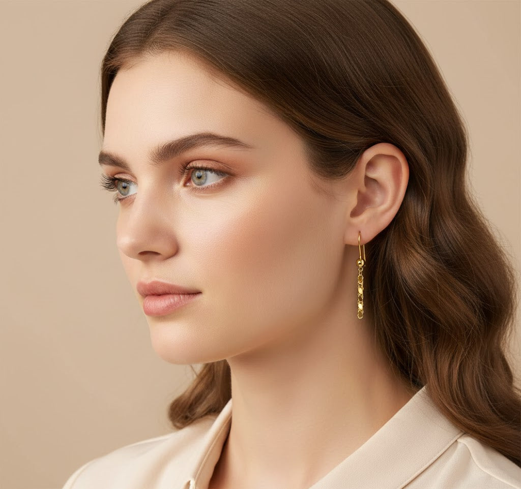 Pul Halat Goldohrringe