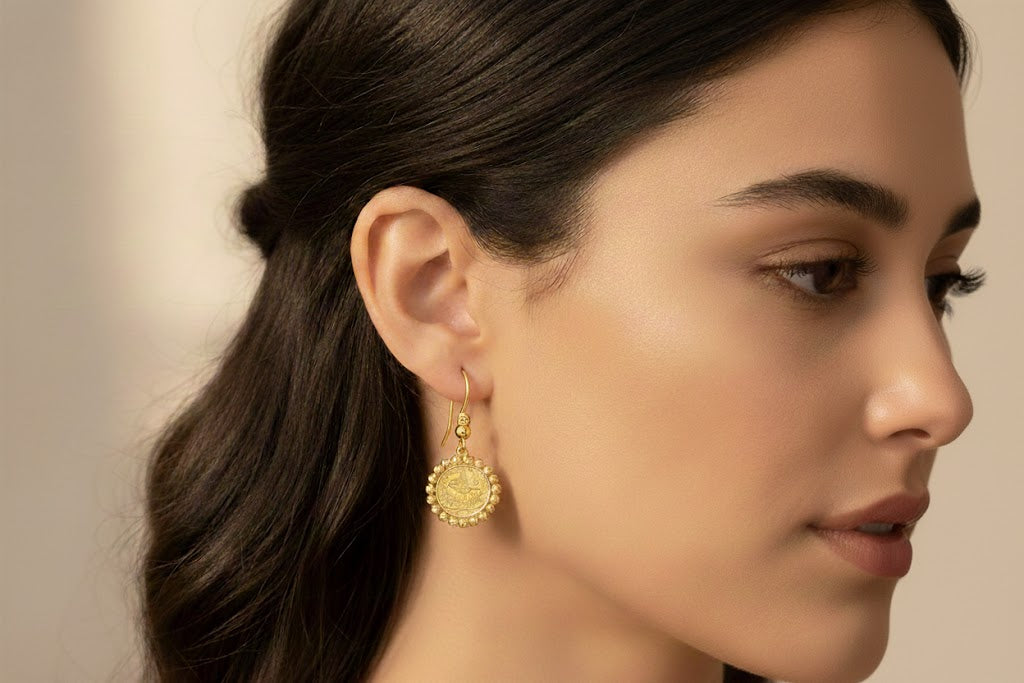 Reşat Çeyrek Goldohrringe