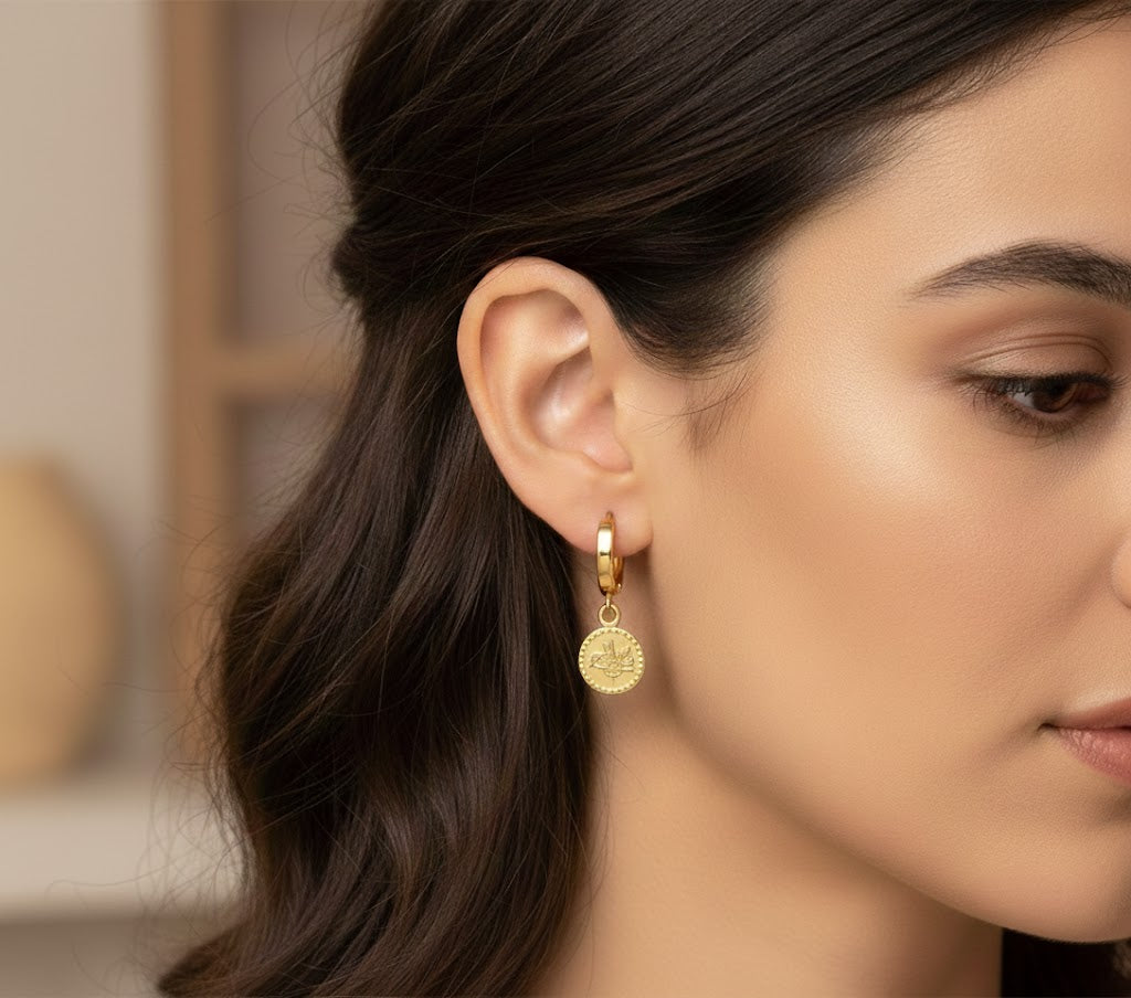 Reşat Baskı Goldohrringe