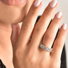 Baguette Memoir Ring 1.25 ct